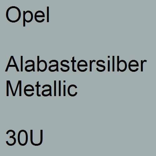 Opel, Alabastersilber Metallic, 30U.